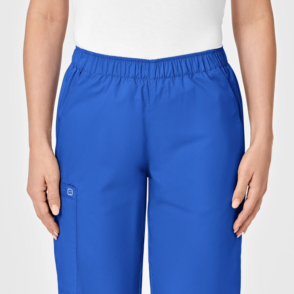 Wink Scrubs Women's Pull-On Cargo Scrub Pant Royal Blue | scrub-supply.com