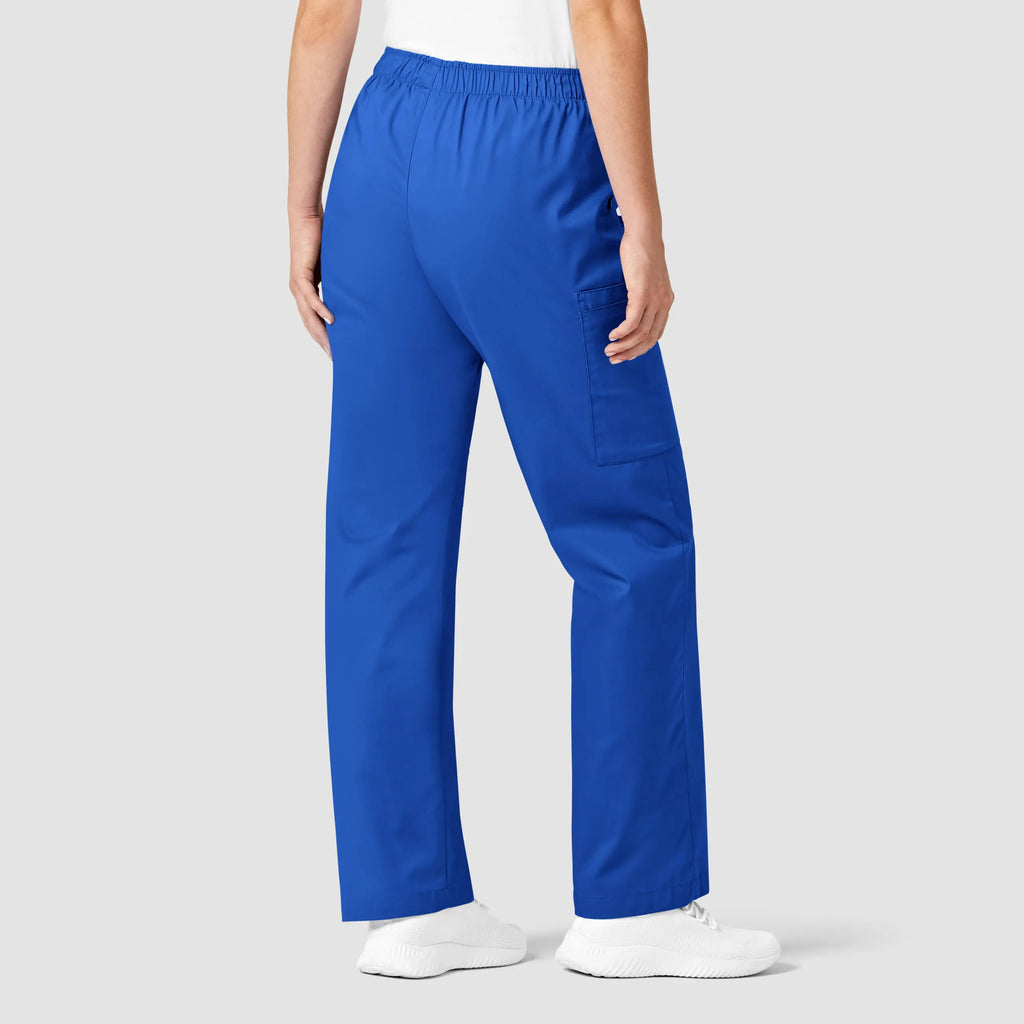 Wink Scrubs Women's Pull-On Cargo Scrub Pant Royal Blue | scrub-supply.com