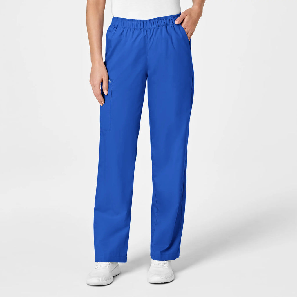 Wink Scrubs Women's Pull-On Cargo Scrub Pant Royal Blue | scrub-supply.com