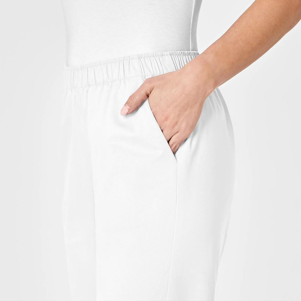 Wink Scrubs Women's Pull-On Cargo Scrub Pant White | scrub-supply.com