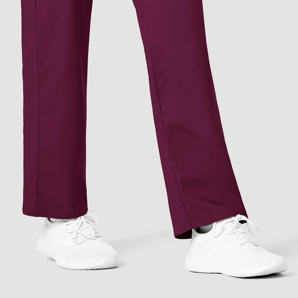 Wink Scrubs Women's Pull-On Cargo Scrub Pant Wine | scrub-supply.com