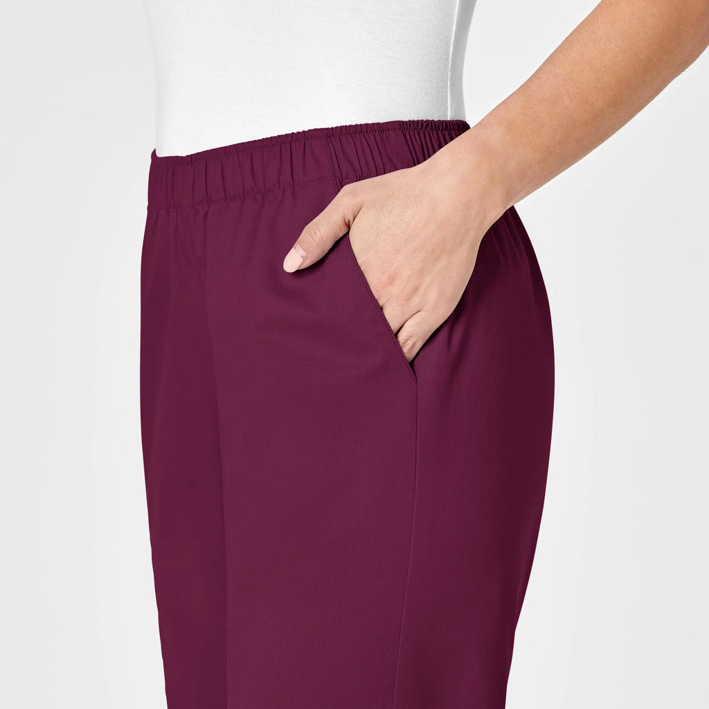 Wink Scrubs Women's Pull-On Cargo Scrub Pant Wine | scrub-supply.com