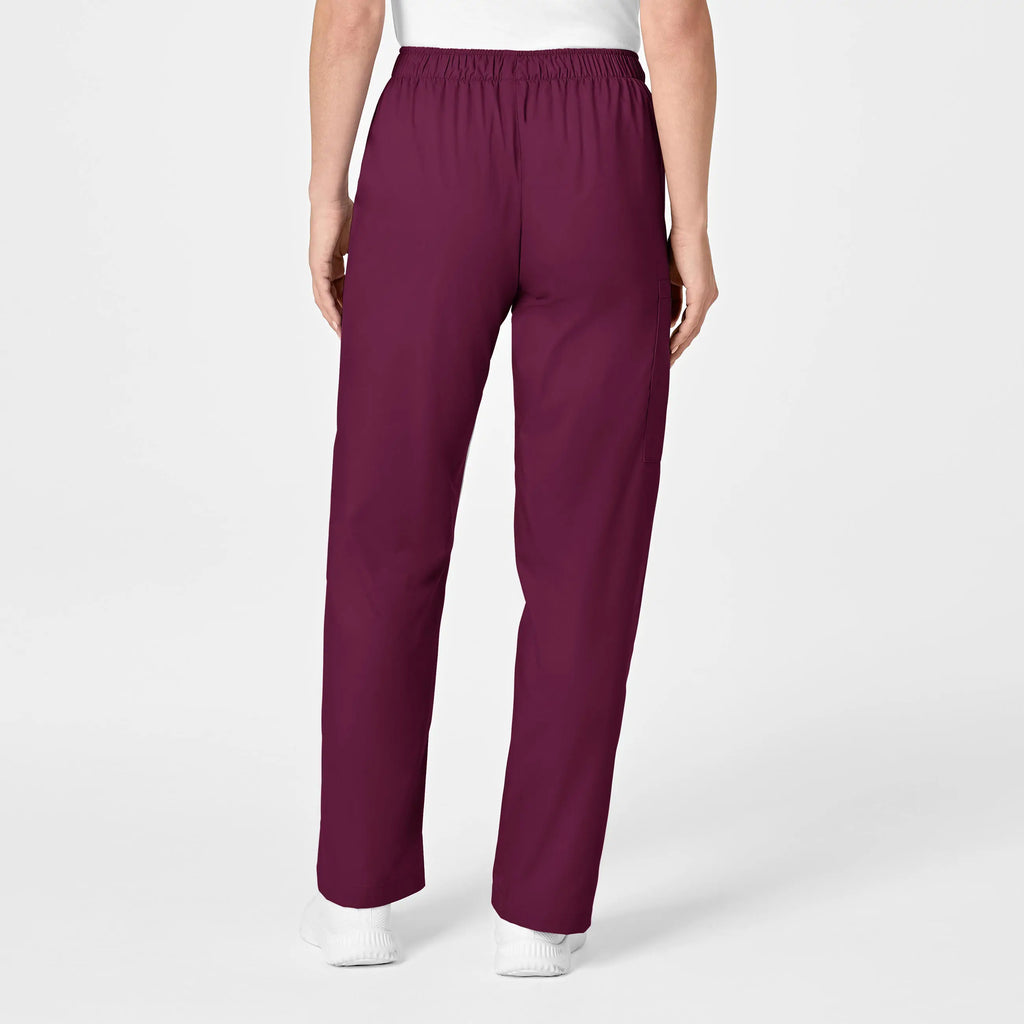 Wink Scrubs Women's Pull-On Cargo Scrub Pant Wine | scrub-supply.com