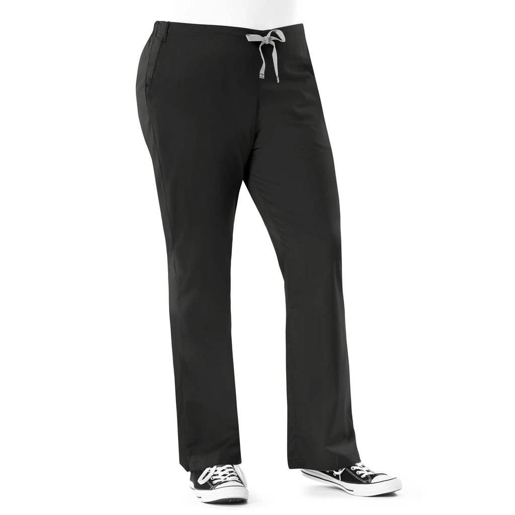 Wink Scrubs Women's Flare Leg Scrub Pant Black | scrub-supply.com