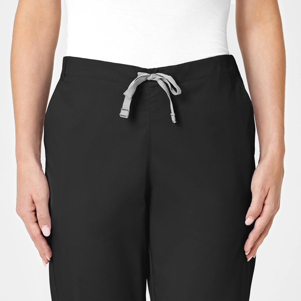 Wink Scrubs Women's Flare Leg Scrub Pant Black | scrub-supply.com