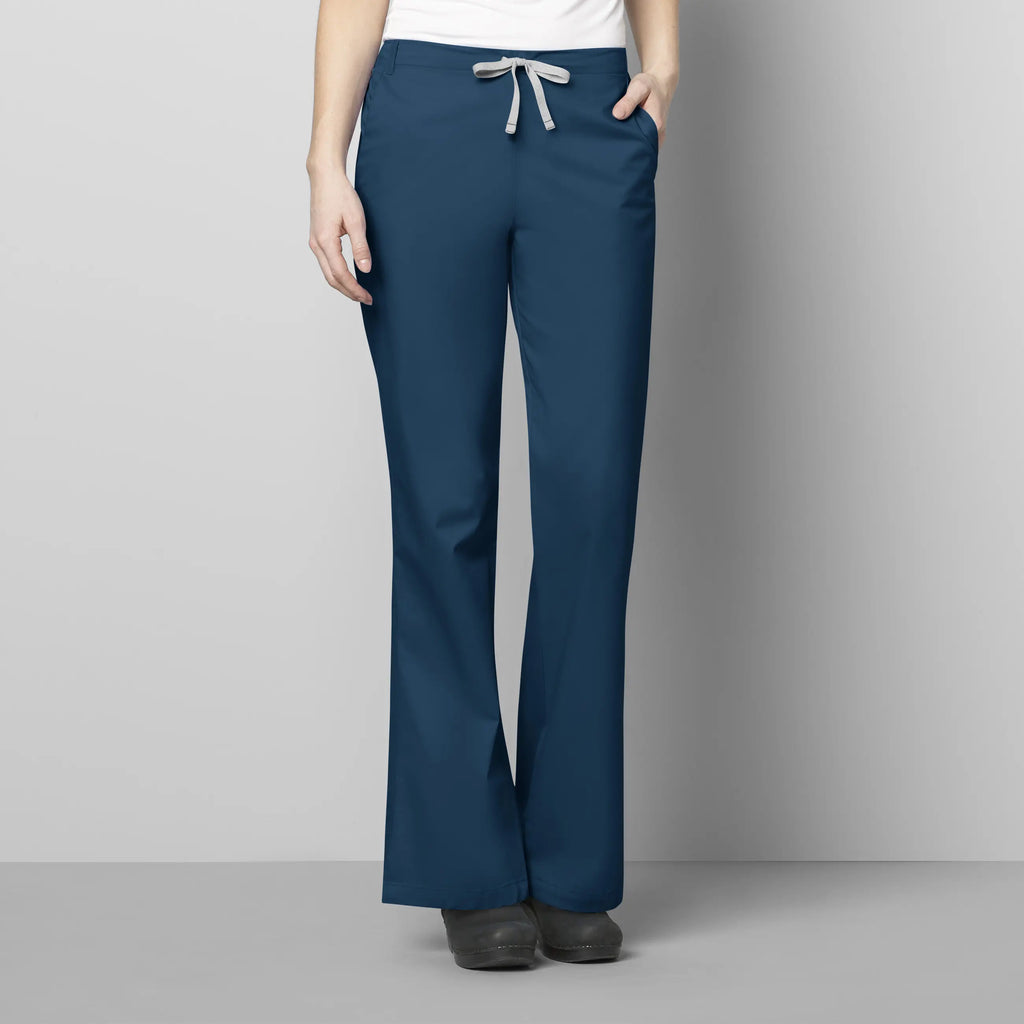 Wink Scrubs Women's Flare Leg Scrub Pant Caribbean Blue | scrub-supply.com