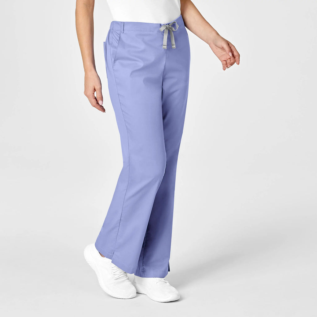 Wink Scrubs Women's Flare Leg Scrub Pant Ceil Blue | scrub-supply.com