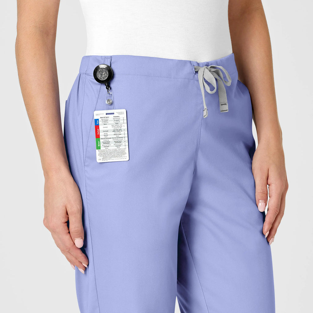 Wink Scrubs Women's Flare Leg Scrub Pant Ceil Blue | scrub-supply.com