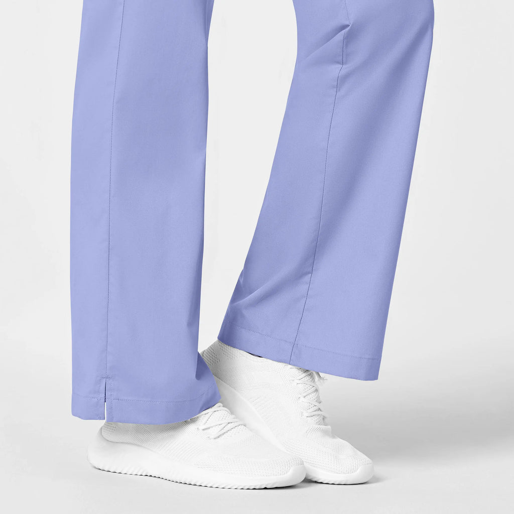 Wink Scrubs Women's Flare Leg Scrub Pant Ceil Blue | scrub-supply.com