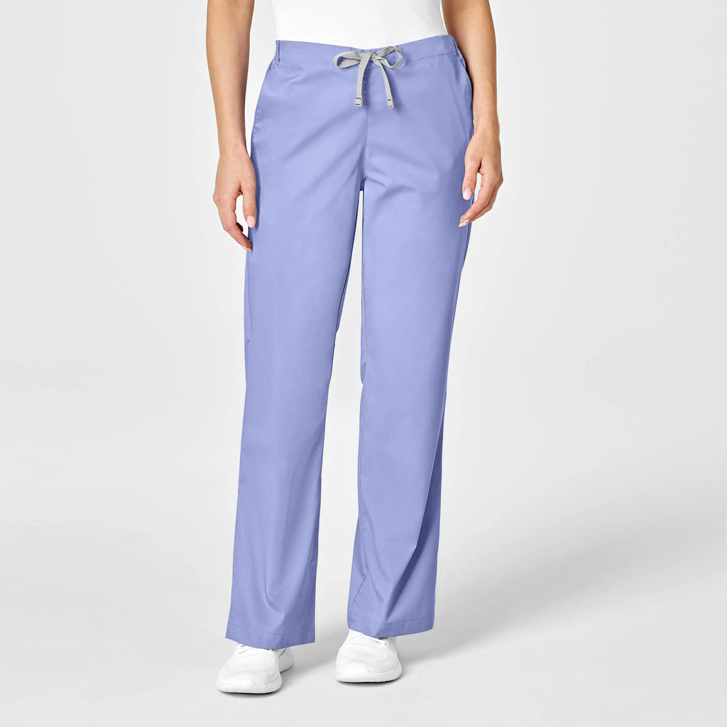 Wink Scrubs Women's Flare Leg Scrub Pant Ceil Blue | scrub-supply.com