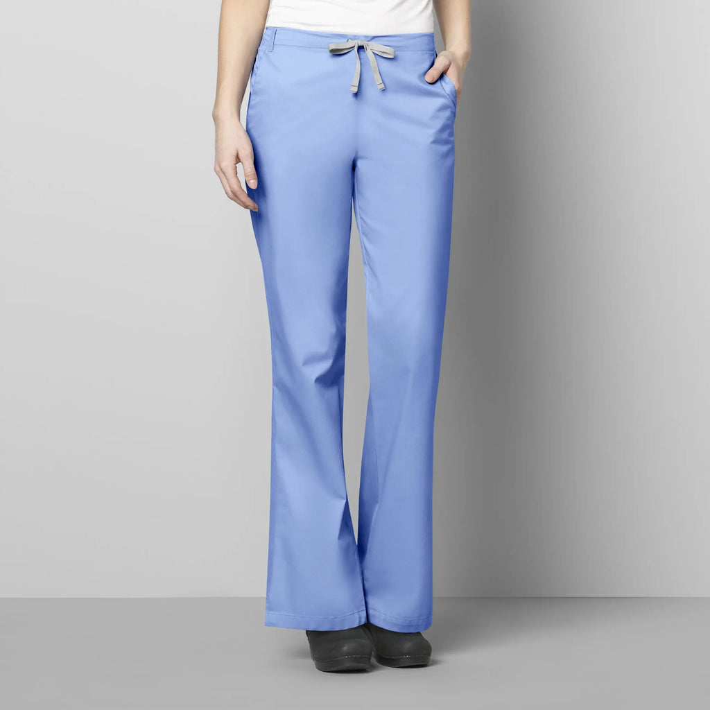 Wink Scrubs Women's Flare Leg Scrub Pant Ceil Blue | scrub-supply.com