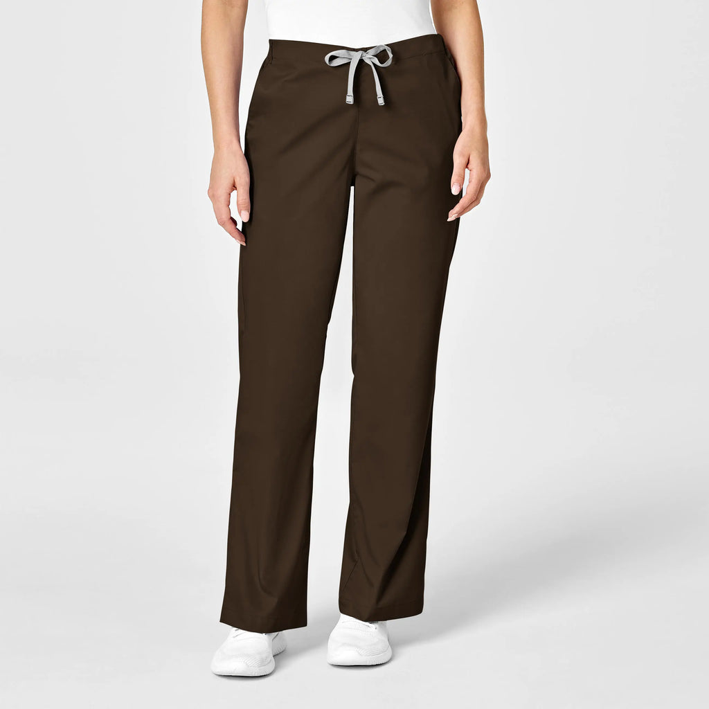 Wink Scrubs Women's Flare Leg Scrub Pant Chocolate | scrub-supply.com