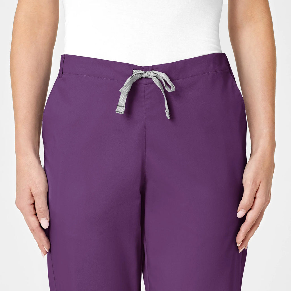 Wink Scrubs Women's Flare Leg Scrub Pant Eggplant | scrub-supply.com