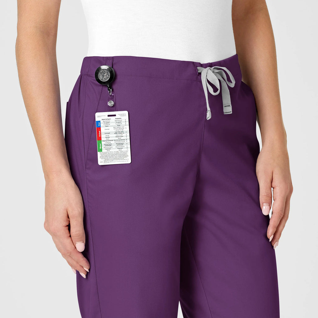 Wink Scrubs Women's Flare Leg Scrub Pant Eggplant | scrub-supply.com