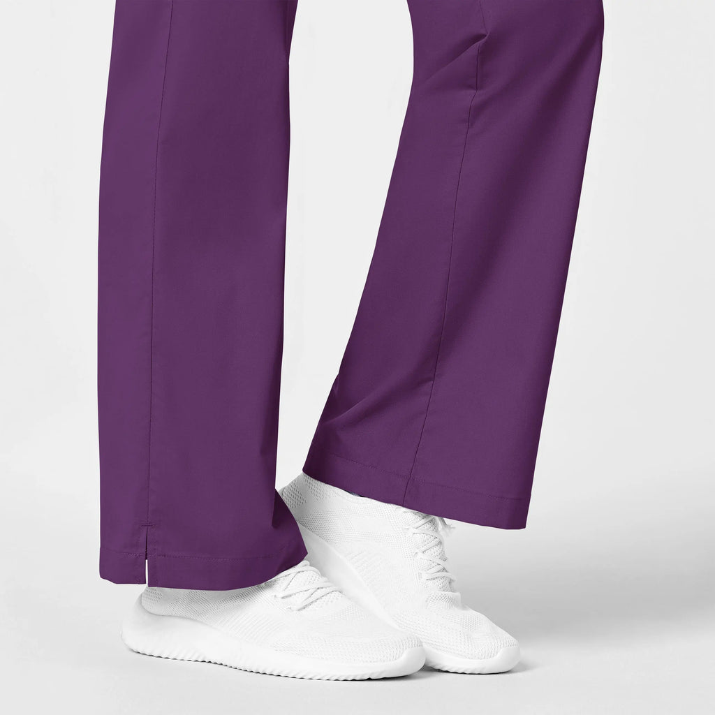 Wink Scrubs Women's Flare Leg Scrub Pant Eggplant | scrub-supply.com