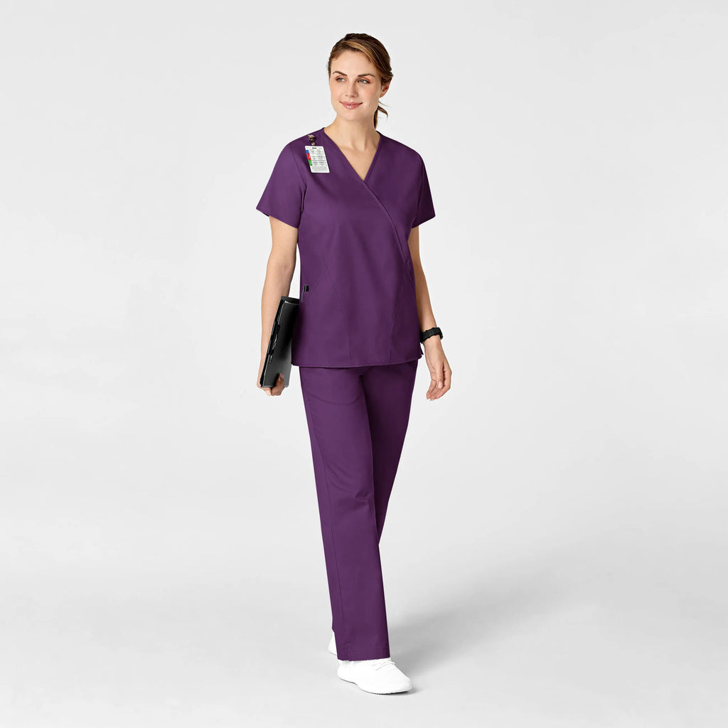 Wink Scrubs Women's Flare Leg Scrub Pant Eggplant | scrub-supply.com