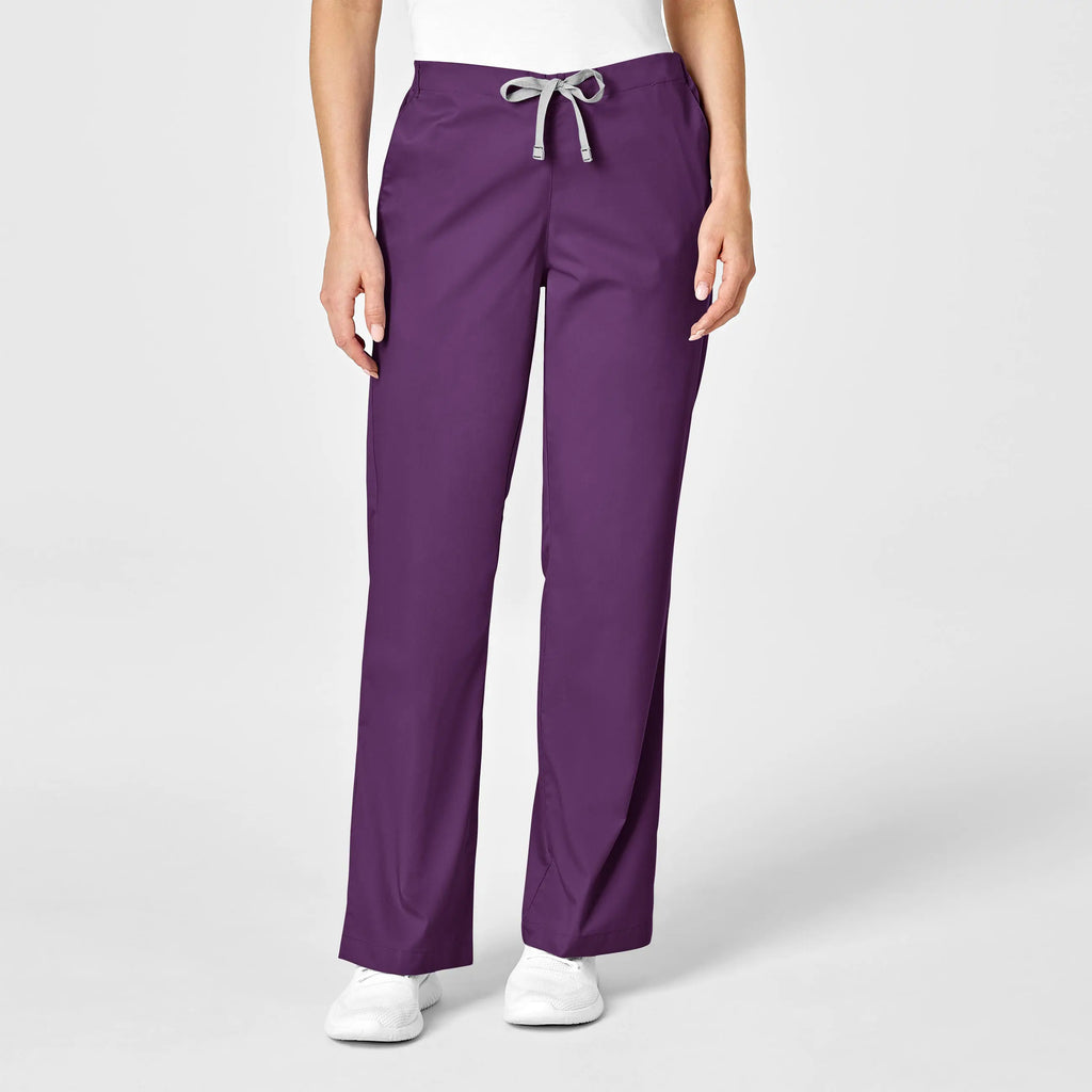 Wink Scrubs Women's Flare Leg Scrub Pant Eggplant | scrub-supply.com