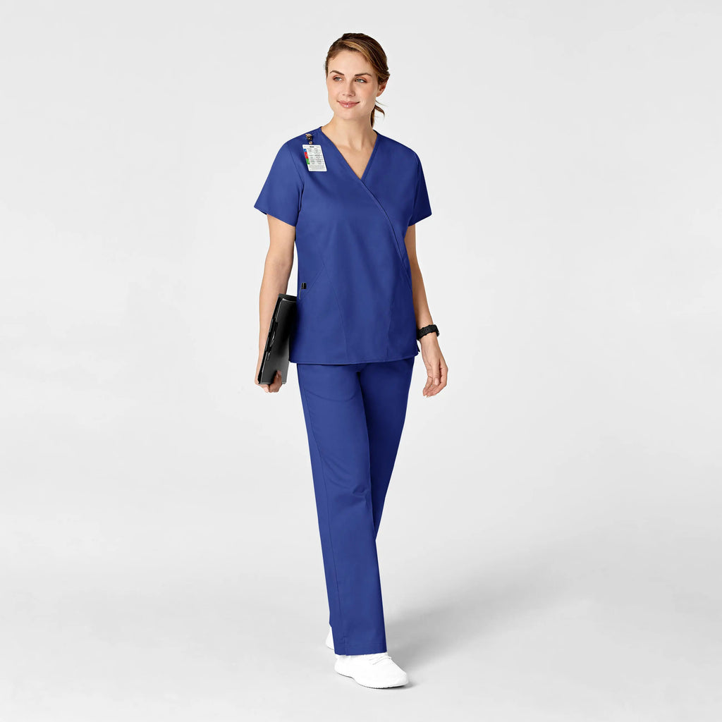 Wink Scrubs Women's Flare Leg Scrub Pant Galaxy Blue | scrub-supply.com