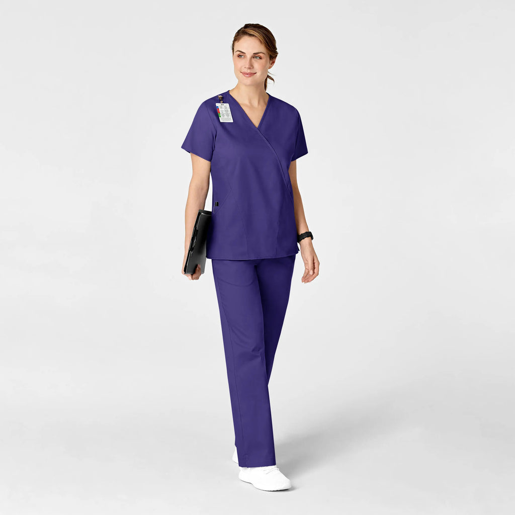 Wink Scrubs Women's Flare Leg Scrub Pant Grape | scrub-supply.com