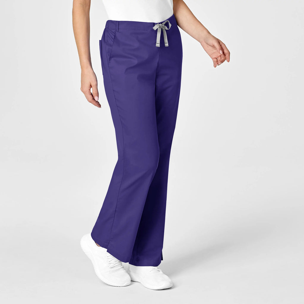 Wink Scrubs Women's Flare Leg Scrub Pant Grape | scrub-supply.com