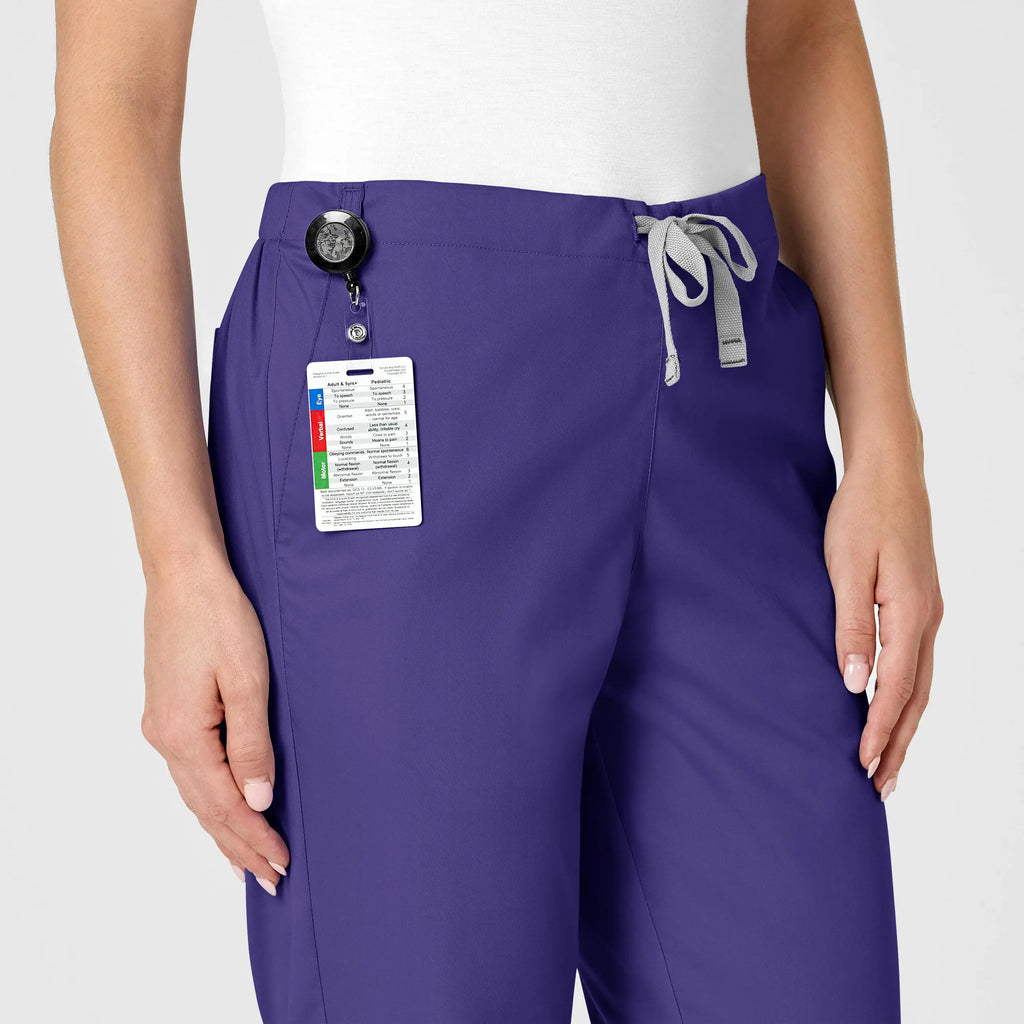 Wink Scrubs Women's Flare Leg Scrub Pant Grape | scrub-supply.com