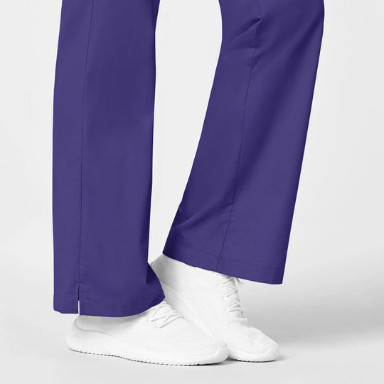 Wink Scrubs Women's Flare Leg Scrub Pant Grape | scrub-supply.com