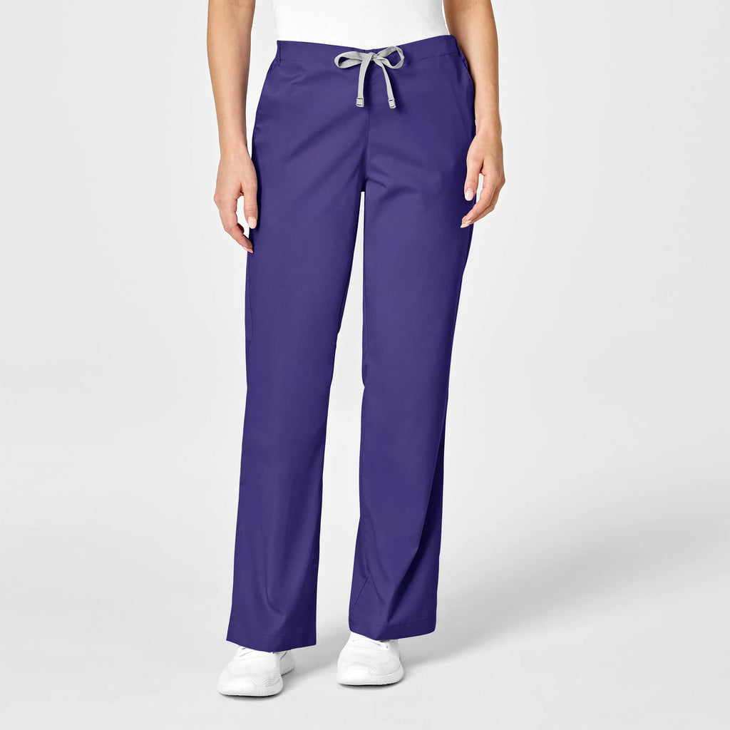 Wink Scrubs Women's Flare Leg Scrub Pant Grape | scrub-supply.com