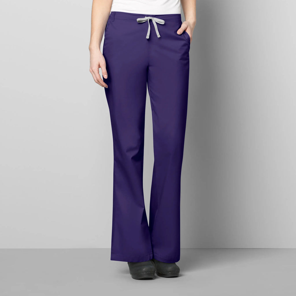 Wink Scrubs Women's Flare Leg Scrub Pant Grape | scrub-supply.com