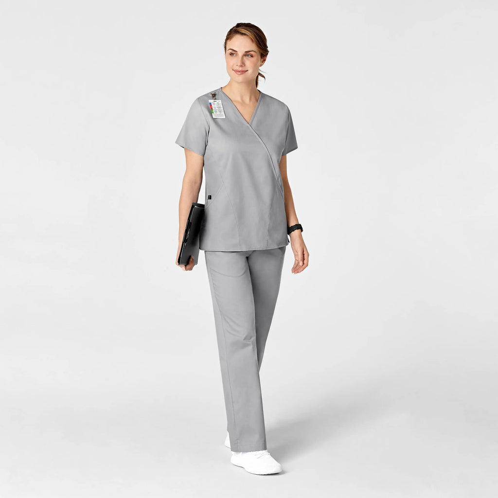 Wink Scrubs Women's Flare Leg Scrub Pant Grey | scrub-supply.com