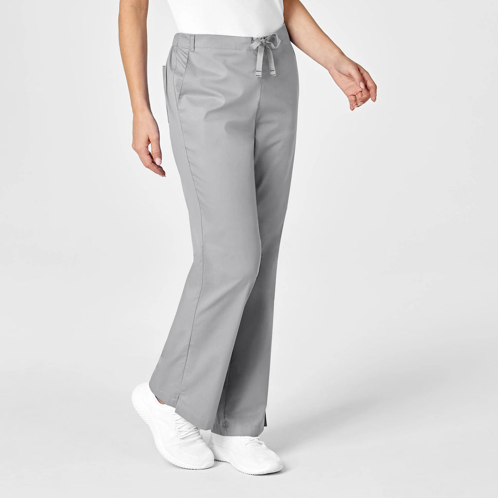 Wink Scrubs Women's Flare Leg Scrub Pant Grey | scrub-supply.com