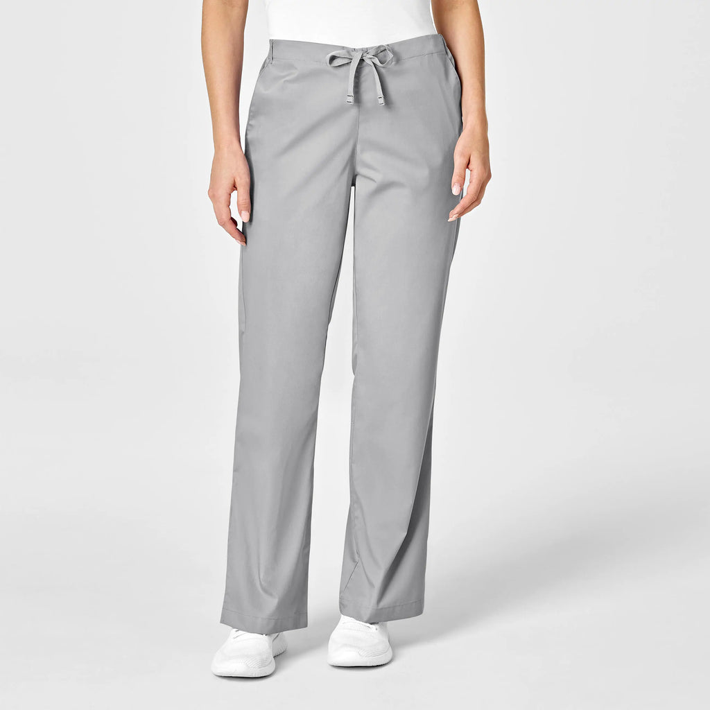 Wink Scrubs Women's Flare Leg Scrub Pant Grey | scrub-supply.com