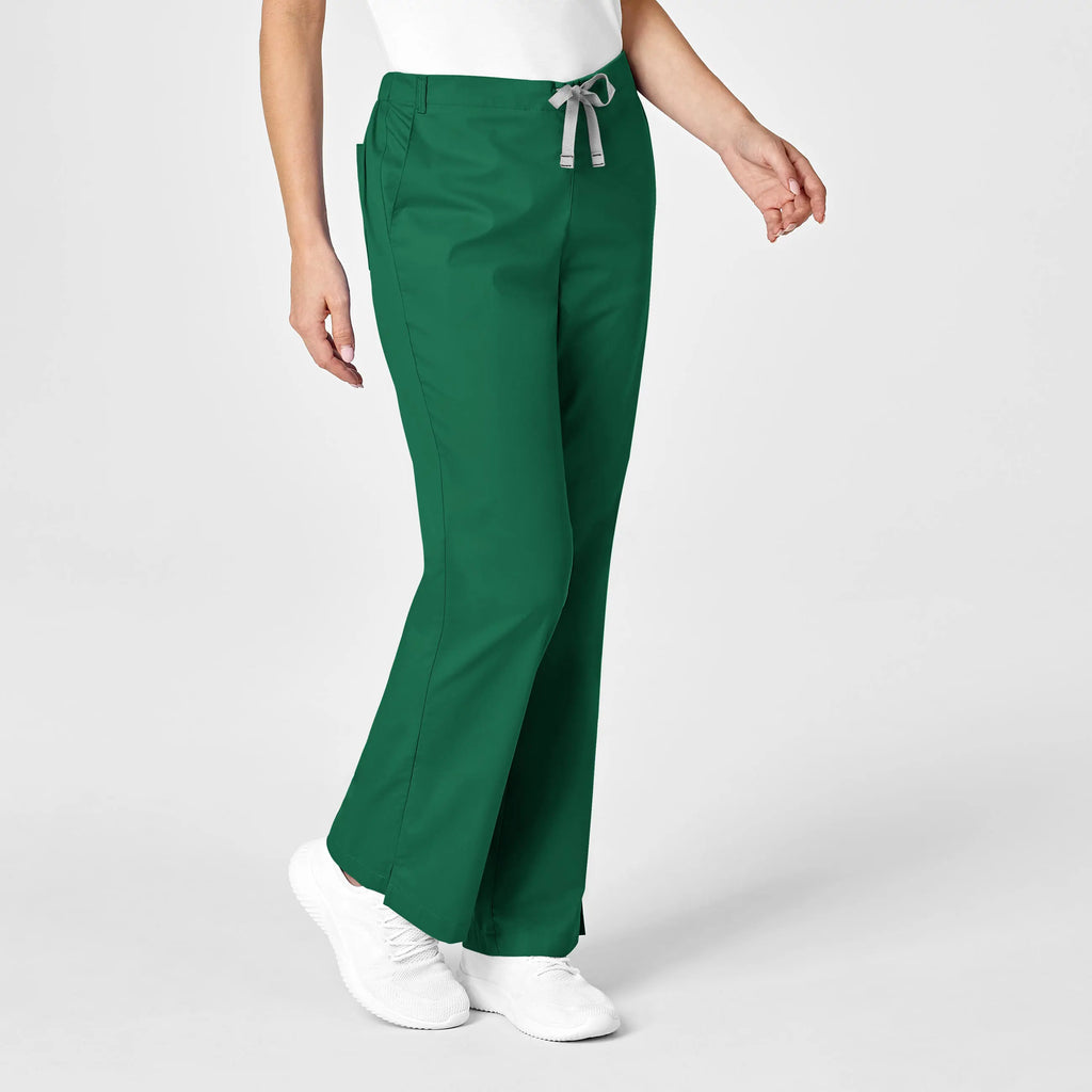 Wink Scrubs Women's Flare Leg Scrub Pant Hunter | scrub-supply.com