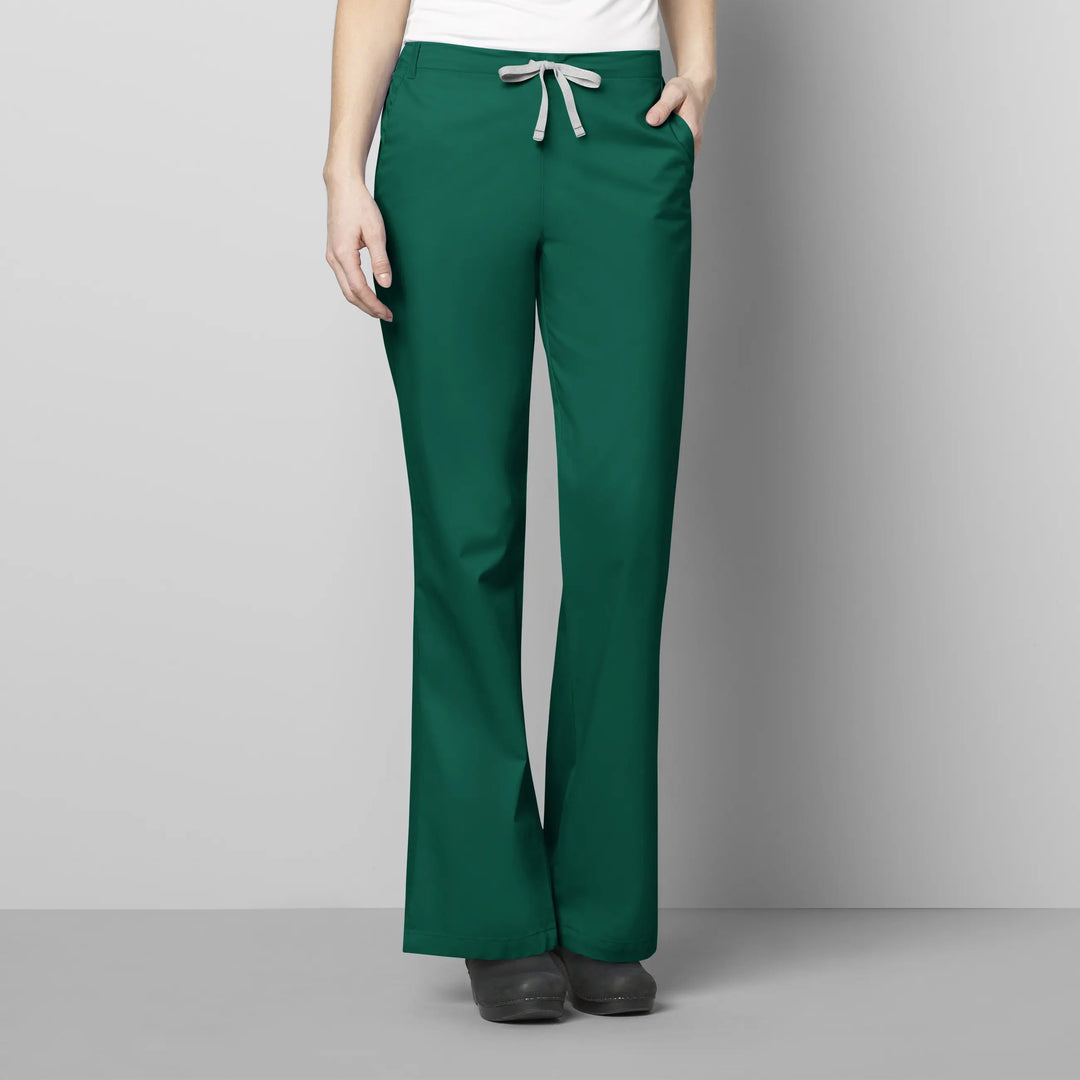 Wink Scrubs Women's Flare Leg Scrub Pant Hunter | scrub-supply.com