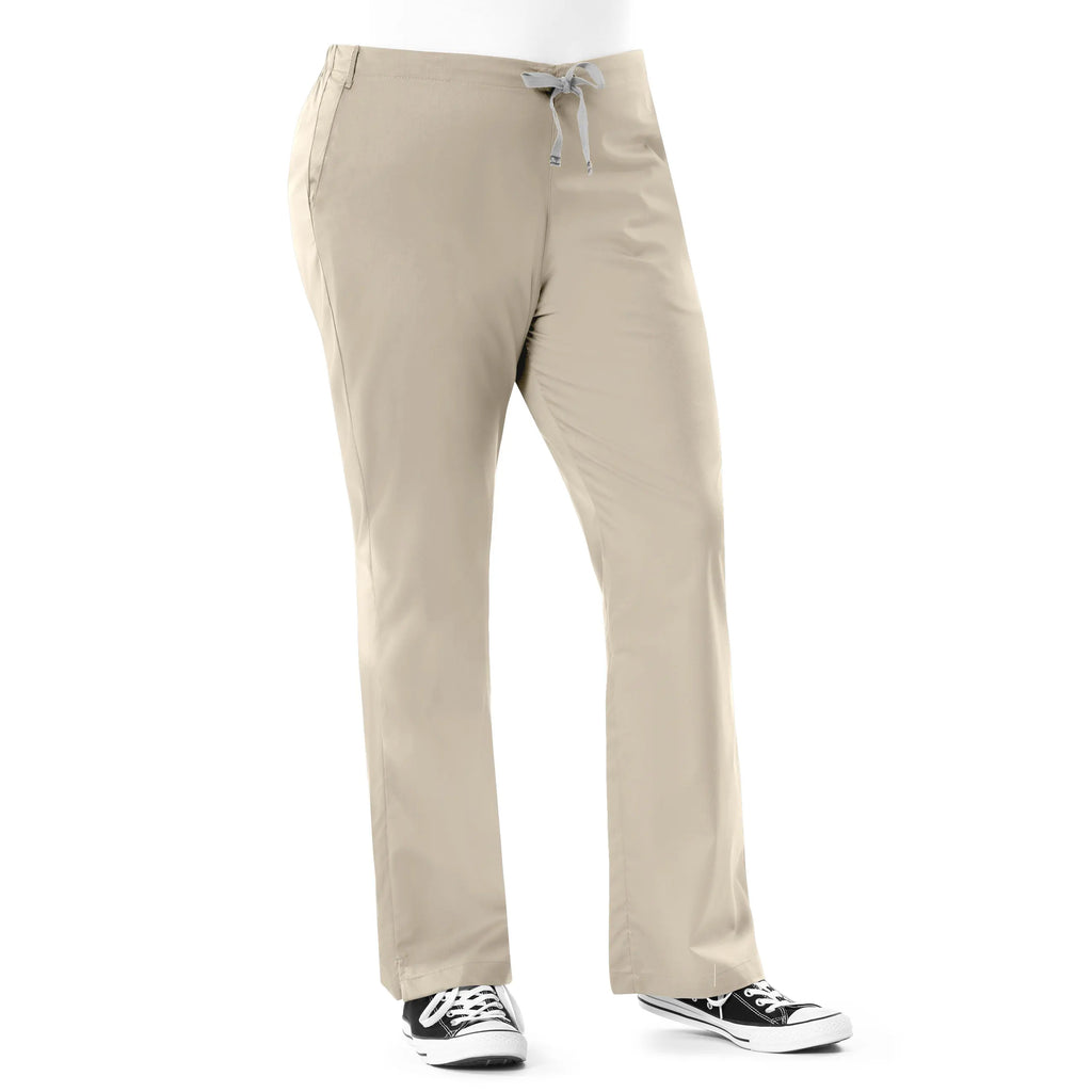 Wink Scrubs Women's Flare Leg Scrub Pant Khaki | scrub-supply.com