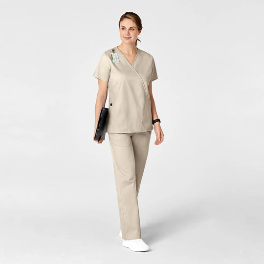 Wink Scrubs Women's Flare Leg Scrub Pant Khaki | scrub-supply.com