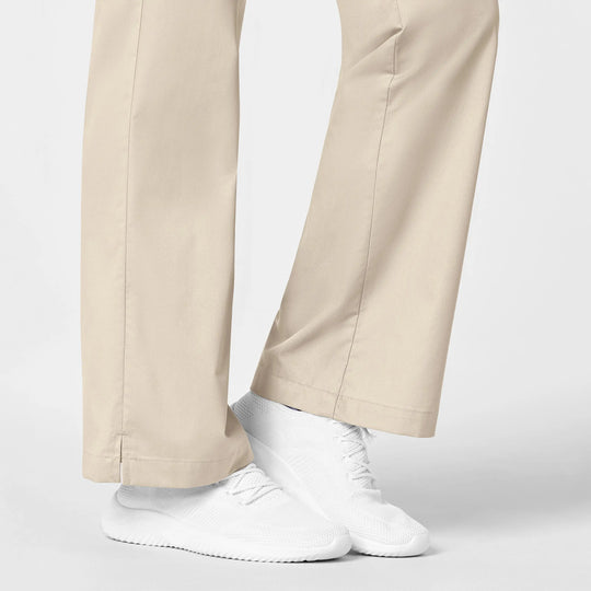 Wink Scrubs Women's Flare Leg Scrub Pant Khaki | scrub-supply.com