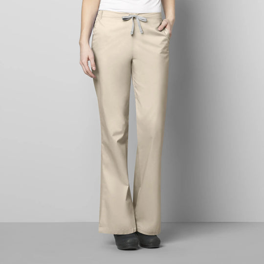 Wink Scrubs Women's Flare Leg Scrub Pant Khaki | scrub-supply.com