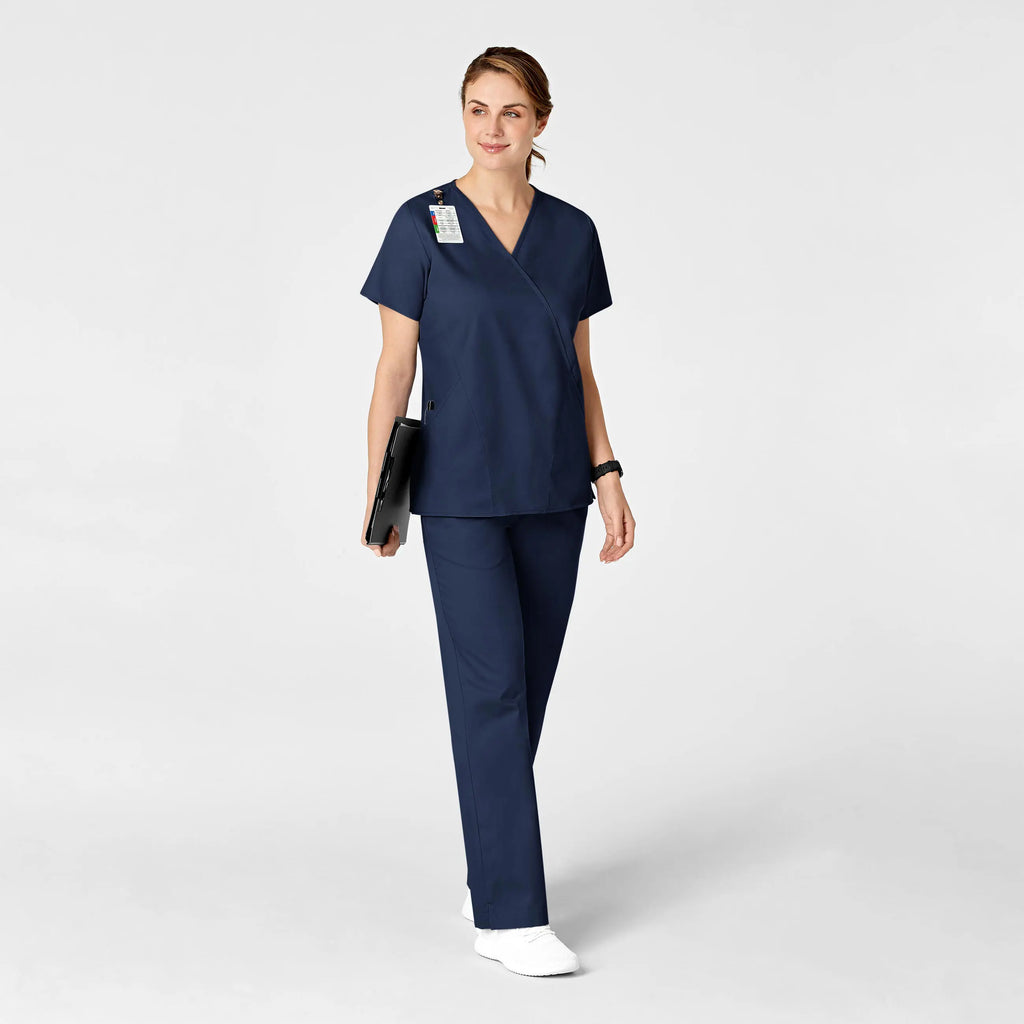 Wink Scrubs Women's Flare Leg Scrub Pant Navy | scrub-supply.com