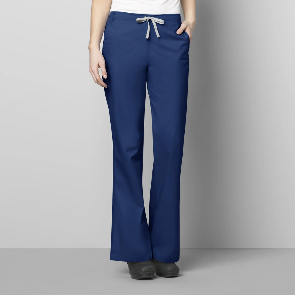 Wink Scrubs Women's Flare Leg Scrub Pant Navy | scrub-supply.com