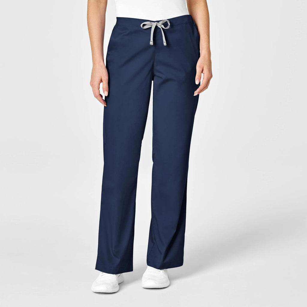 Wink Scrubs Women's Flare Leg Scrub Pant Navy | scrub-supply.com