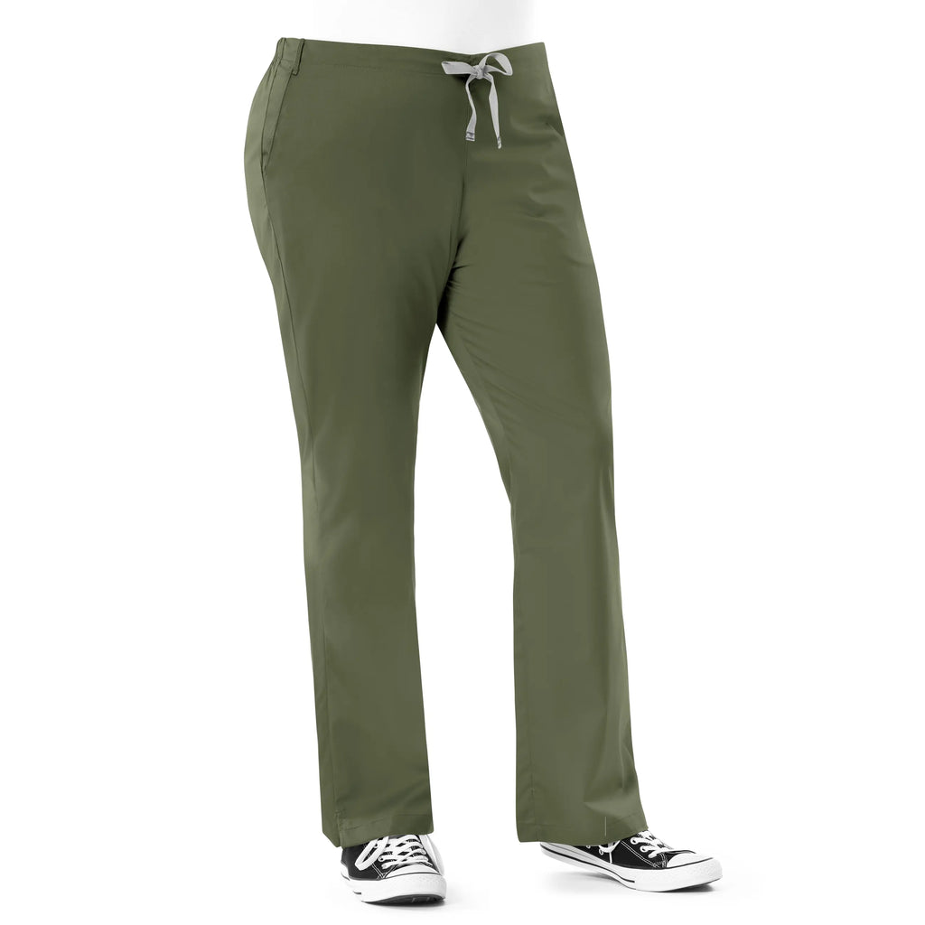 Wink Scrubs Women's Flare Leg Scrub Pant Olive | scrub-supply.com