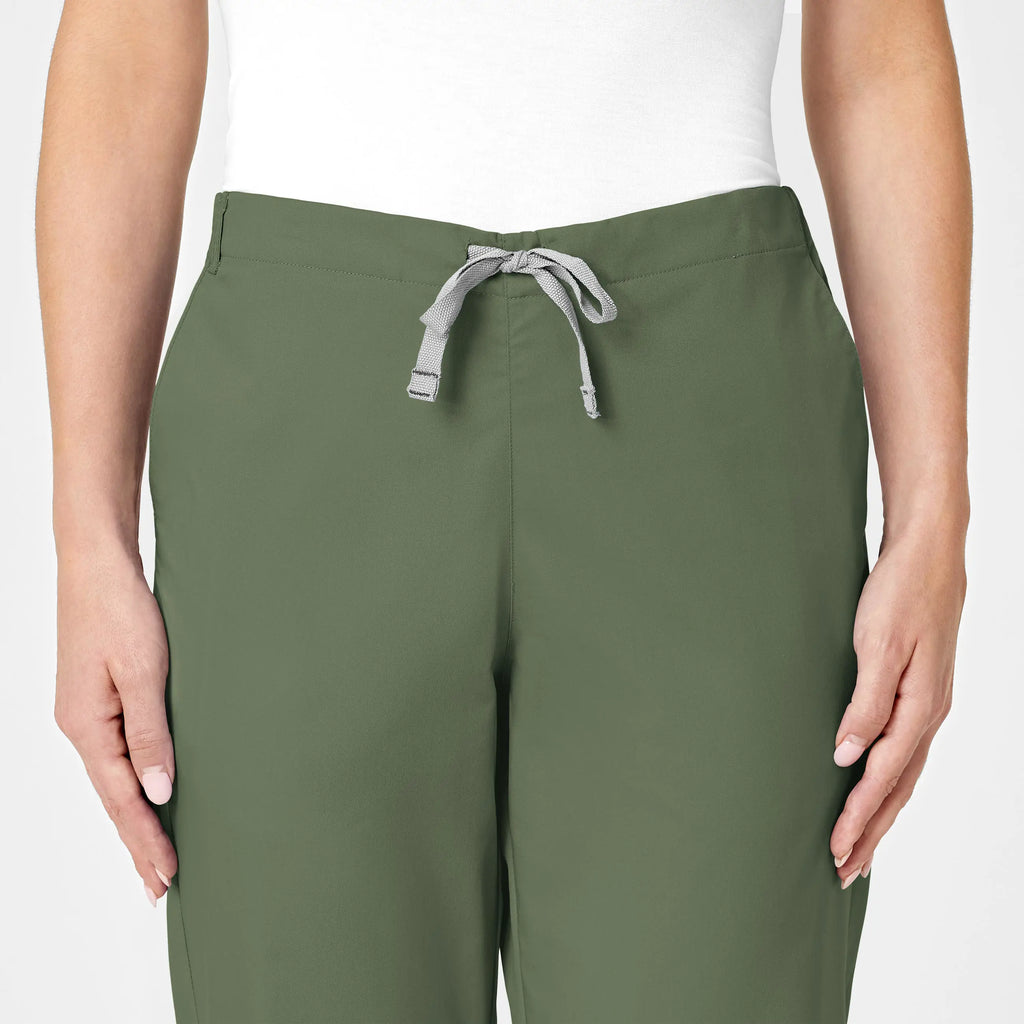 Wink Scrubs Women's Flare Leg Scrub Pant Olive | scrub-supply.com