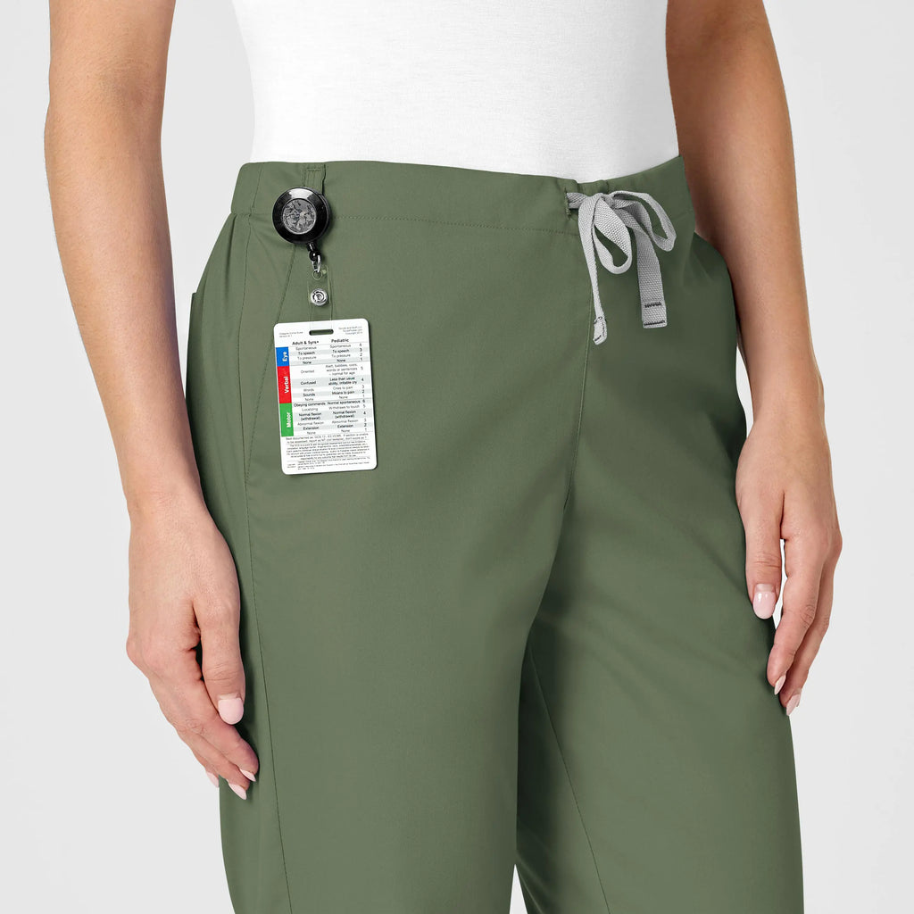 Wink Scrubs Women's Flare Leg Scrub Pant Olive | scrub-supply.com