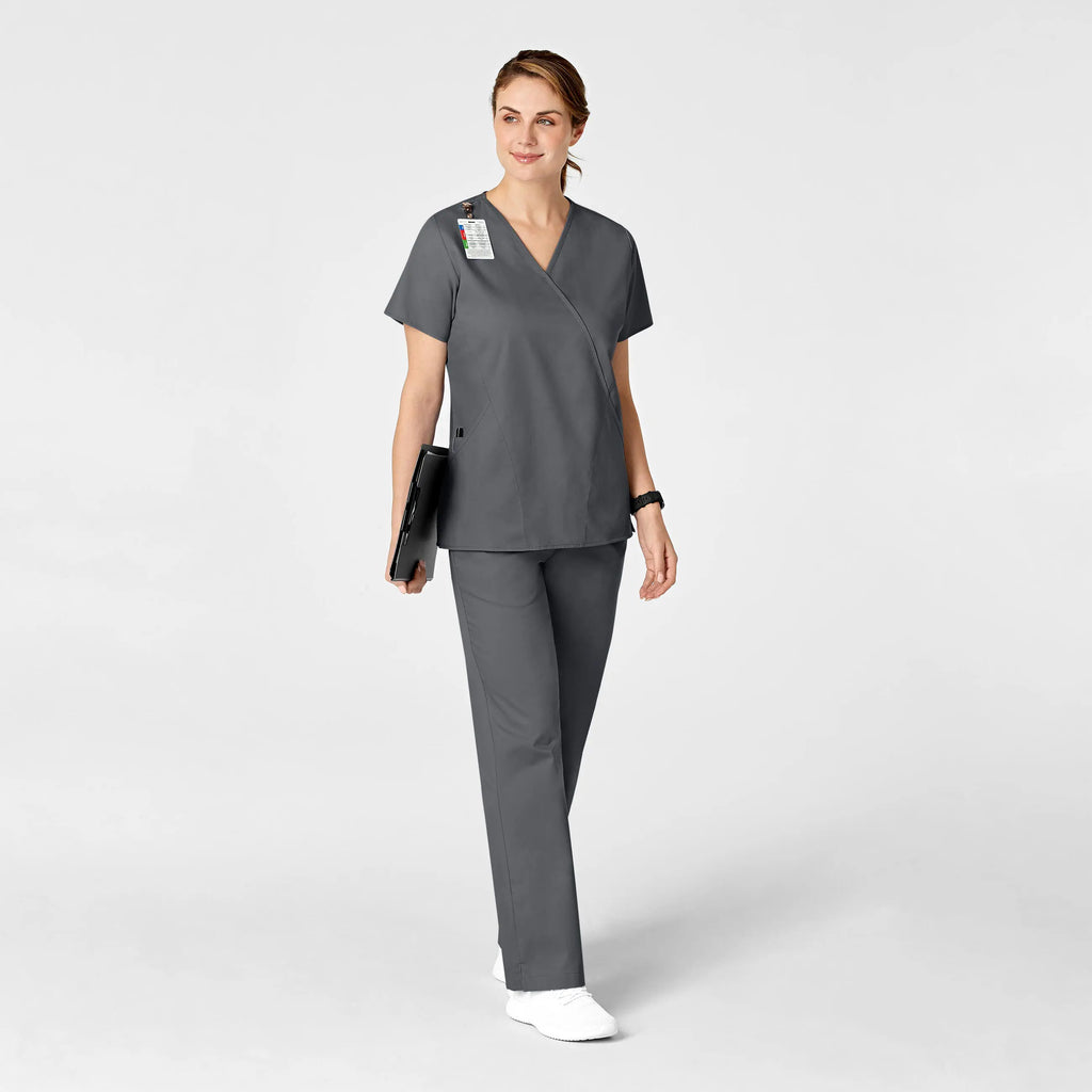 Wink Scrubs Women's Flare Leg Scrub Pant Pewter | scrub-supply.com