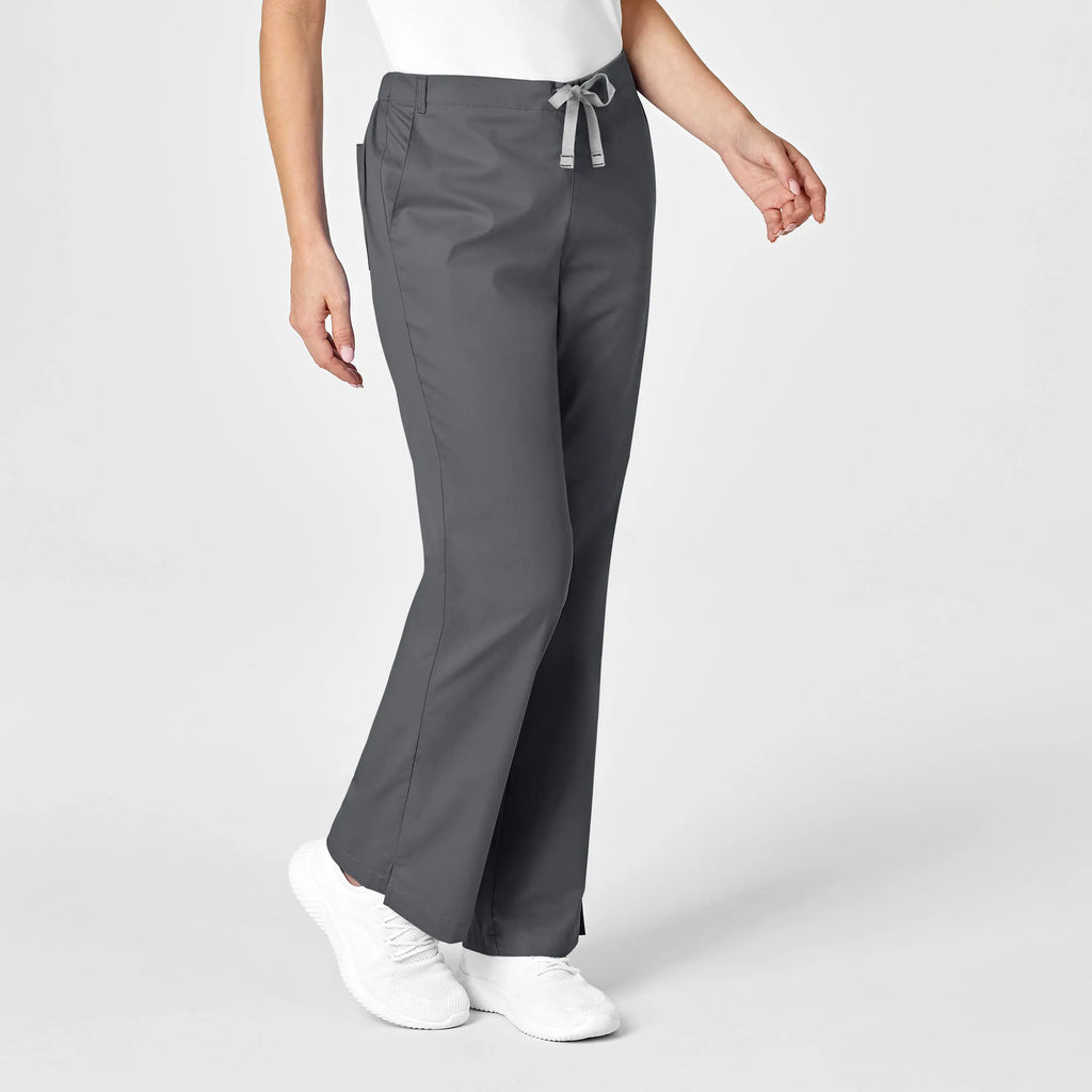 Wink Scrubs Women's Flare Leg Scrub Pant Pewter | scrub-supply.com