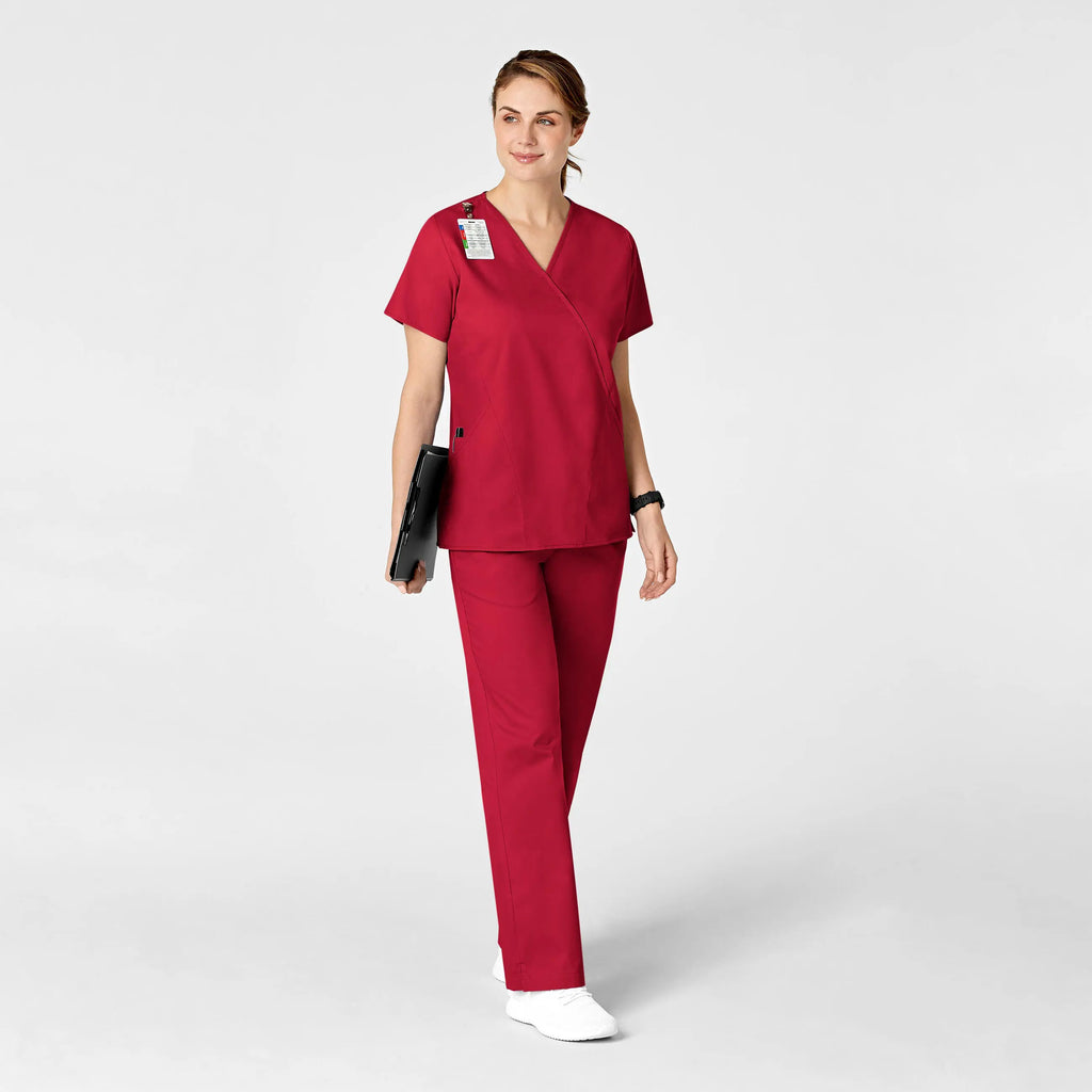 Wink Scrubs Women's Flare Leg Scrub Pant Red | scrub-supply.com