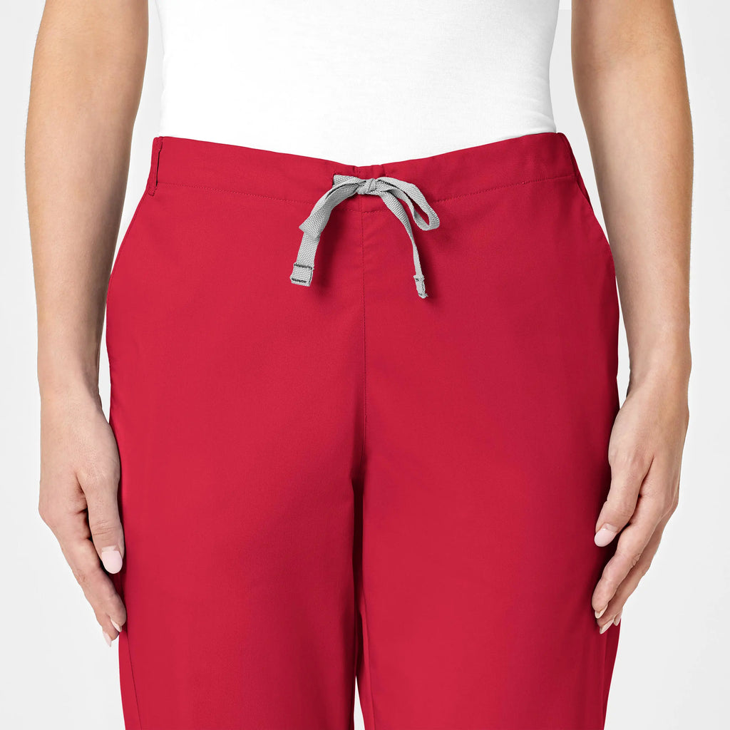 Wink Scrubs Women's Flare Leg Scrub Pant Red | scrub-supply.com