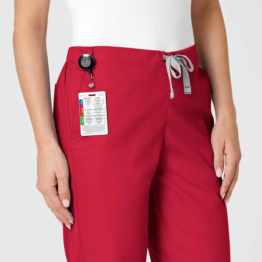 Wink Scrubs Women's Flare Leg Scrub Pant Red | scrub-supply.com