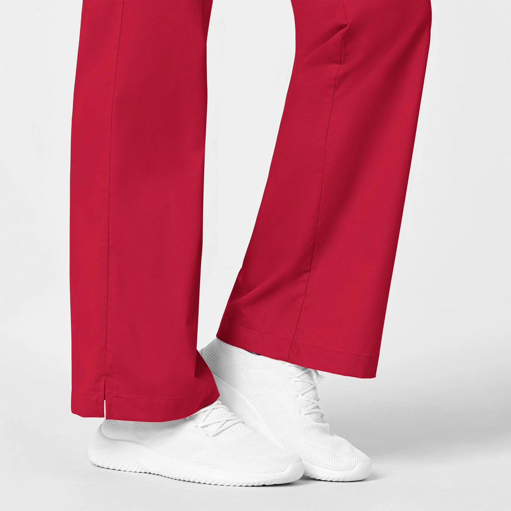 Wink Scrubs Women's Flare Leg Scrub Pant Red | scrub-supply.com