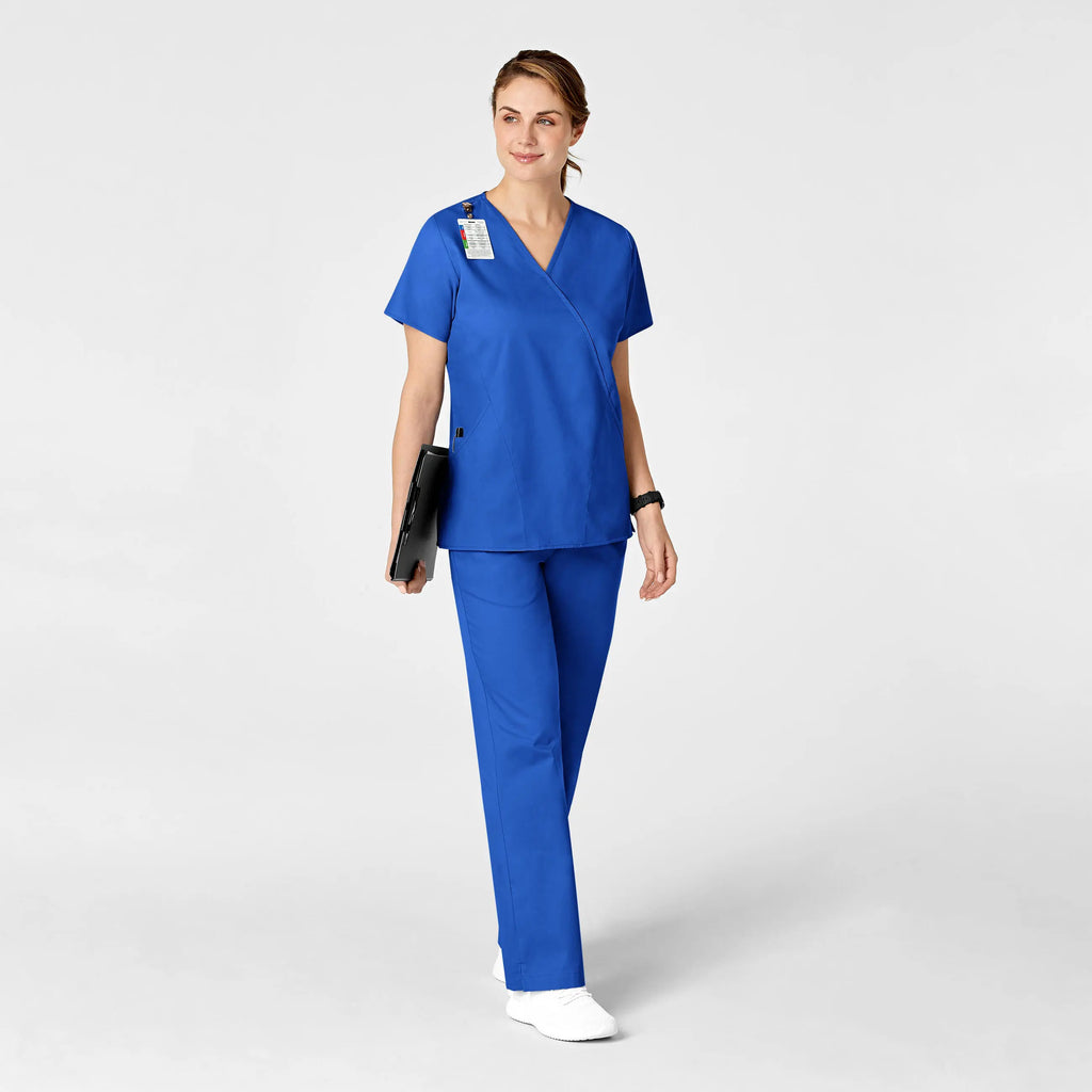 Wink Scrubs Women's Flare Leg Scrub Pant Royal Blue | scrub-supply.com